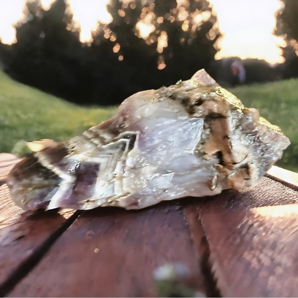 AURALITE Chevron Amethyst Super 23 Dream Amethyst Natural Wand Large Healing - Picture 8 of 16